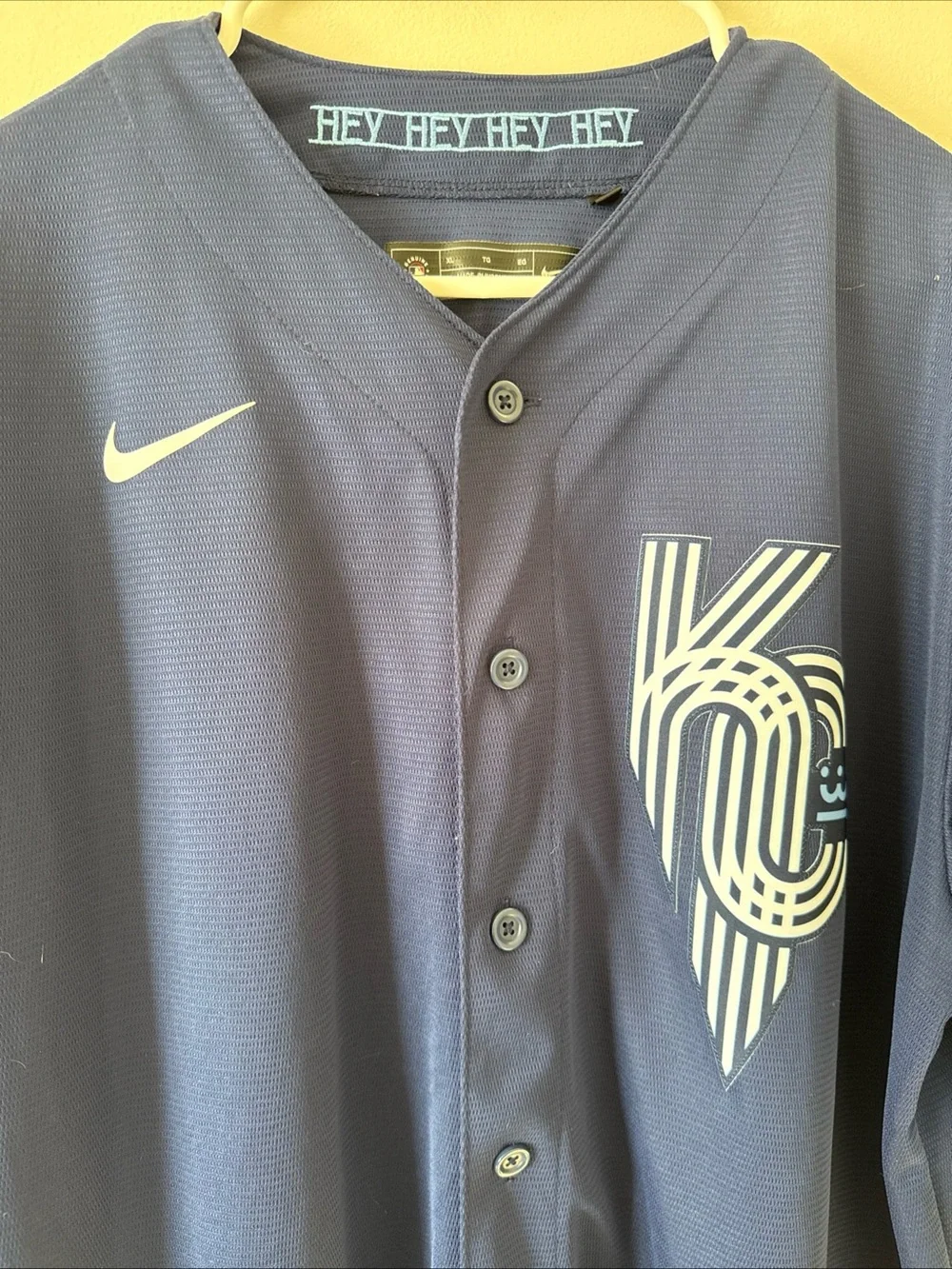 Men’s Nike Andrew Benintendi #16 KC Royals MLB City Connect Jersey Sz XL - RARE